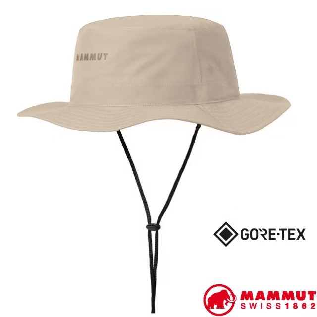 【MAMMUT 長毛象】男女 Climate Gore-Tex 防風防水漁夫帽/1191-01950-7517 薩凡納褐✿30E010